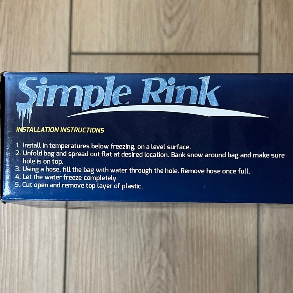 BNIB - Simple Rink Backyard Skating Kit for One Season - Picture 3 of 11